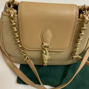 RARE - Barry Kieselstein Cord Canvas Toad & Ladybug Bag